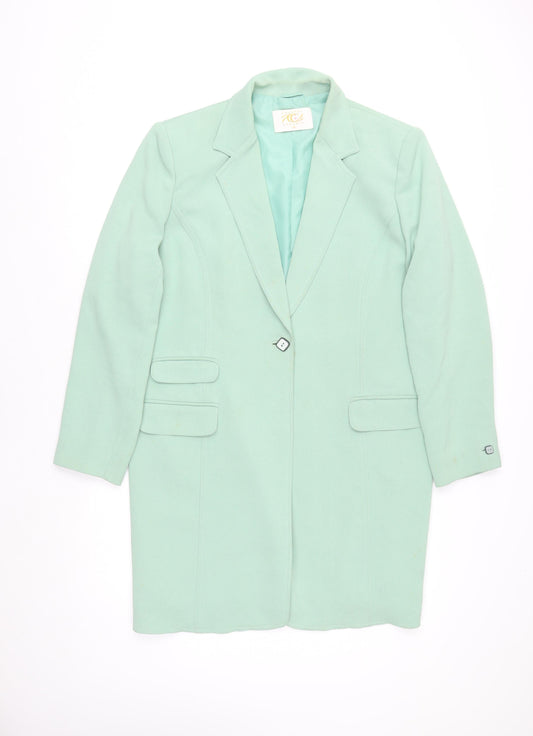 Womens UK Size 18 Country Casuals Green Overcoat