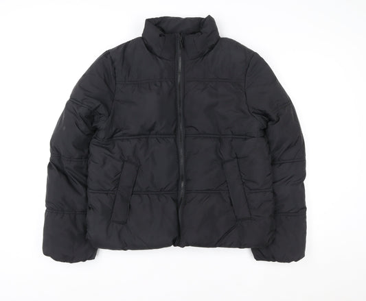 Womens UK Size 20 H&M Black Puffer Jacket