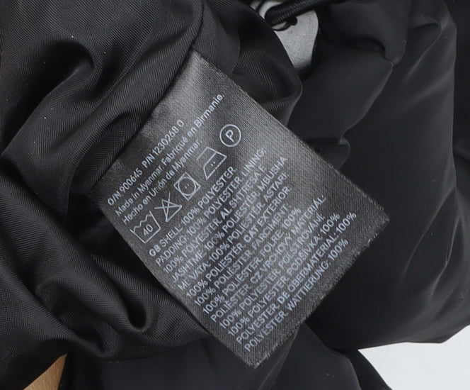 Womens UK Size 20 H&M Black Puffer Jacket