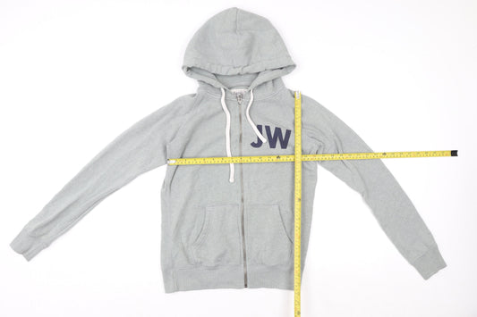 Mens UK Size M Jack Wills Grey Full Zip Hoodie