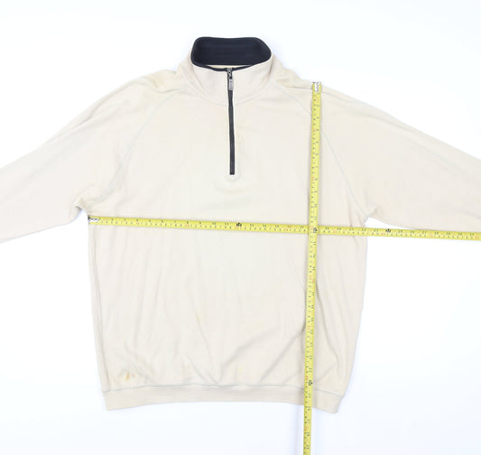 Womens UK Size M Bobby Jones Beige Pullover Sweatshirt
