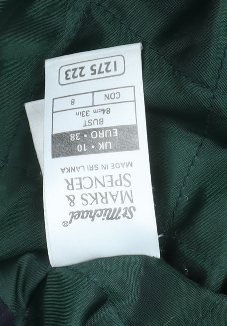 Mens UK Size 10 Marks and Spencer Green Parka Coat