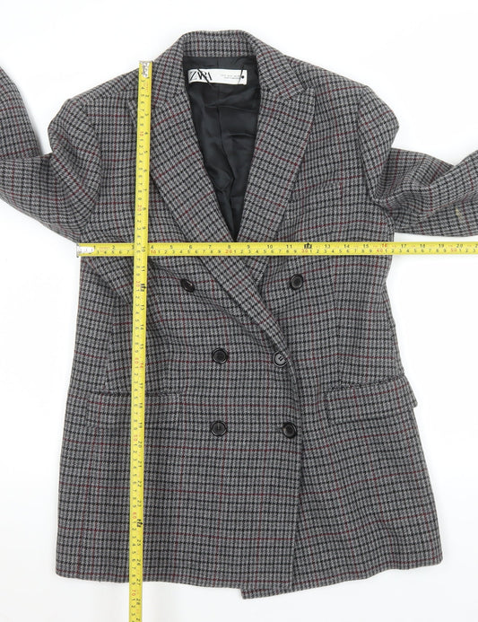 Womens UK Size 8 Zara Regular Grey Blazer