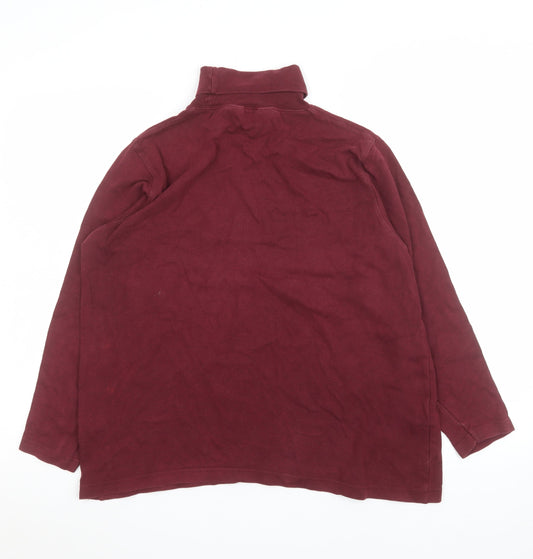 Womens UK Size 14 Debenhams Red Basic T-Shirt