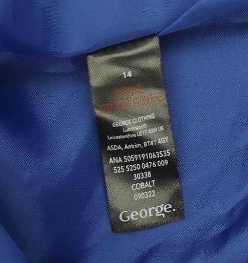 Womens UK Size 14 George Blue Blazer