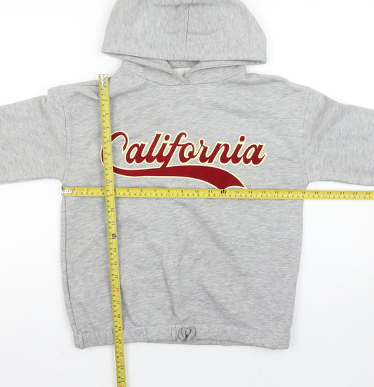 Girls UK Size 11-12 Years Zara Grey Pullover Hoodie