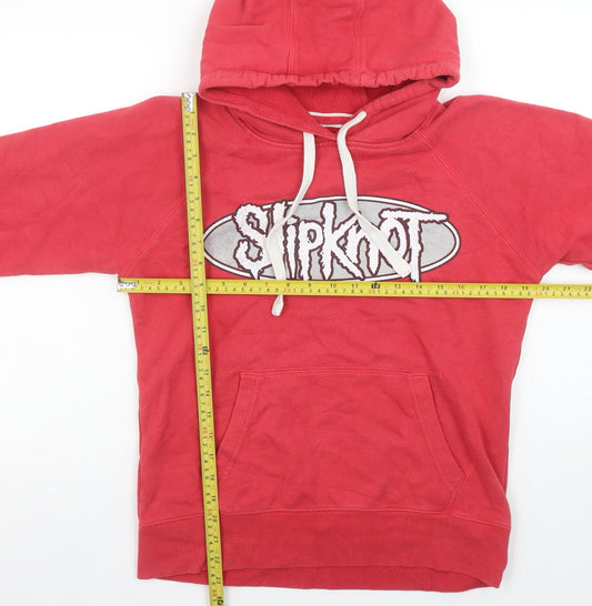 Womens UK Size M Slipknot Red Pullover Hoodie