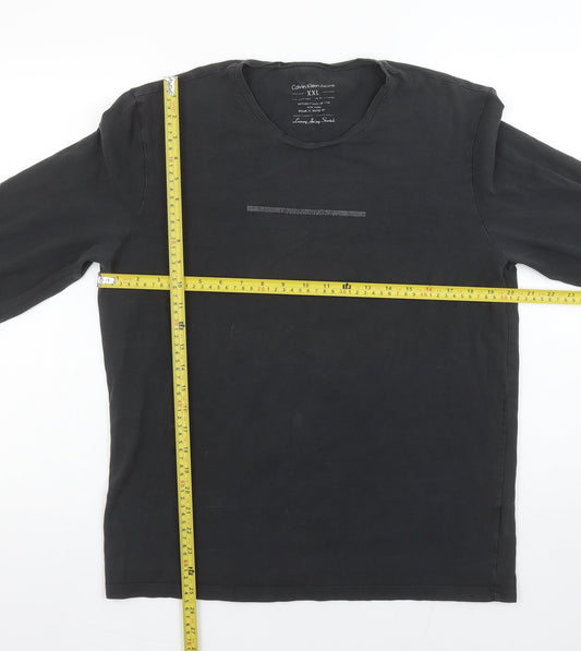Mens UK Size 2XL Calvin Klein Jeans Black T-Shirt