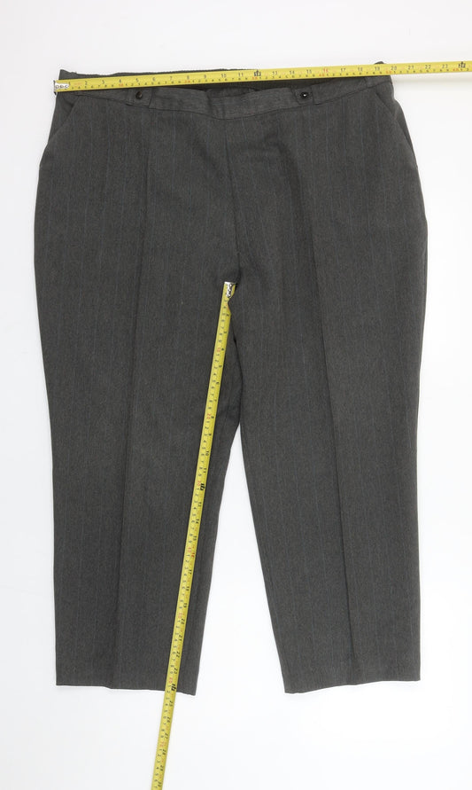 Womens UK Size 20 Marks and Spencer Regular Fit Business Workwear Formal Grey Tr