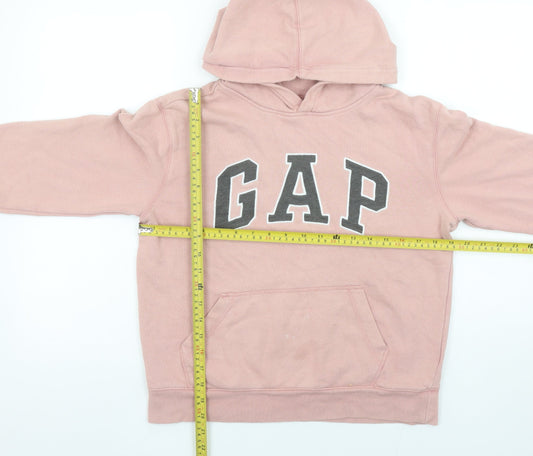 Girls UK Size 10-11 Years Gap Pink Pullover Hoodie