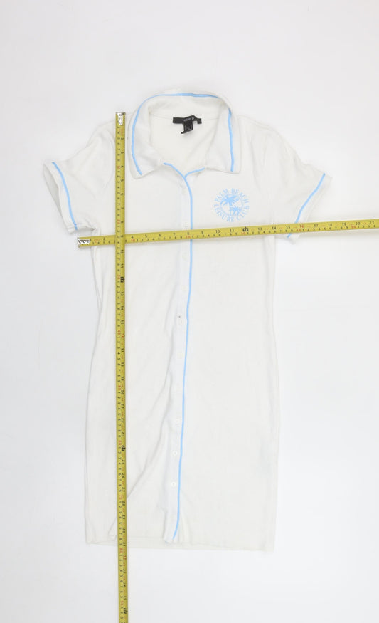 Womens UK Size S FOREVER 21 Shirt Dress