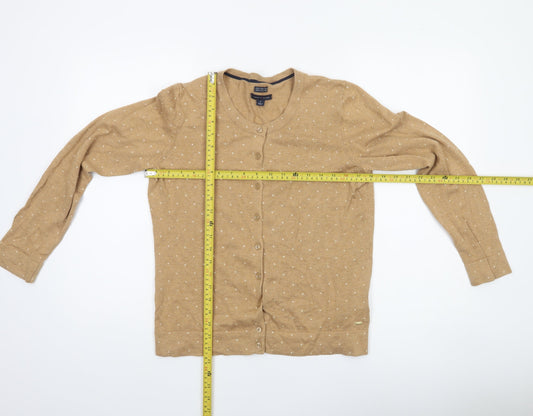 Womens UK Size M Tommy Hilfiger Beige Cardigan Jumper