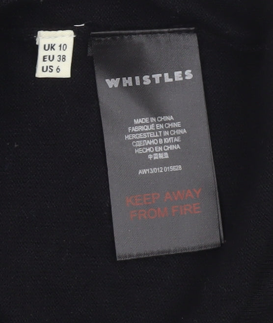 Womens UK Size 10 Whistles Black Pullover Jumper