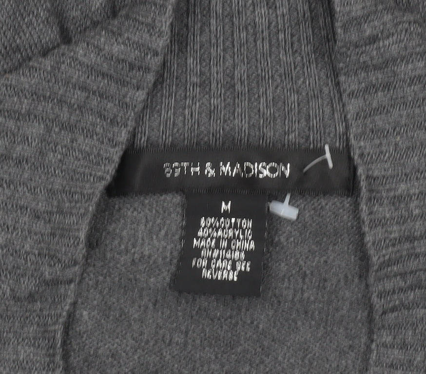 Womens UK Size M 8th & Madison Grey Cardigan Jumper