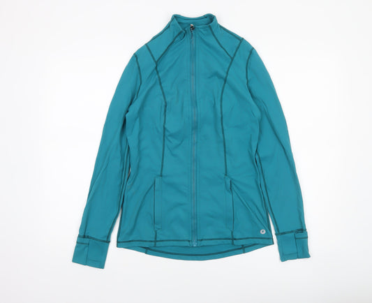 Womens UK Size 12 POWERCUT Blue Running & Jogging Gym & Training Yoga Jacket