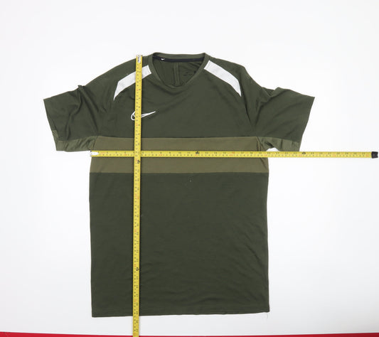Mens UK Size M Nike Green Running & Jogging Gym & Training Football T-Shirt