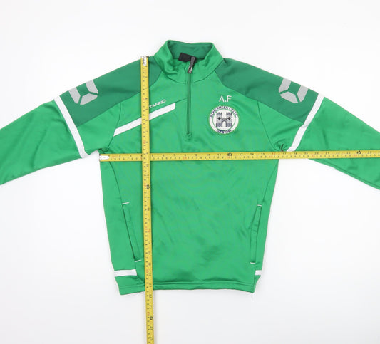 Stanno Boys Green 1/4 Zip Football Training Top 11-12 Years