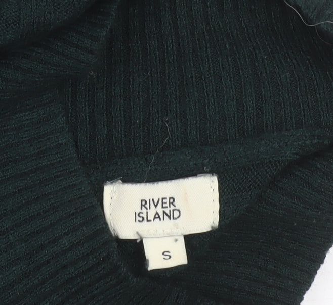 Womens UK Size S River Island Green Pullover Jumper