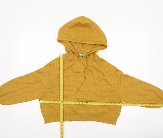 Womens UK Size S attrattivo Yellow Pullover Jumper