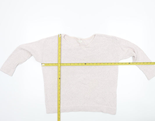 Womens UK Size 12 Fat Face Beige Pullover Jumper