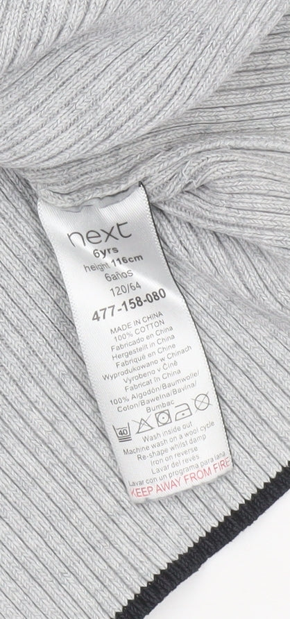 Boys UK Size 6 Years NEXT Grey Pullover Jumper