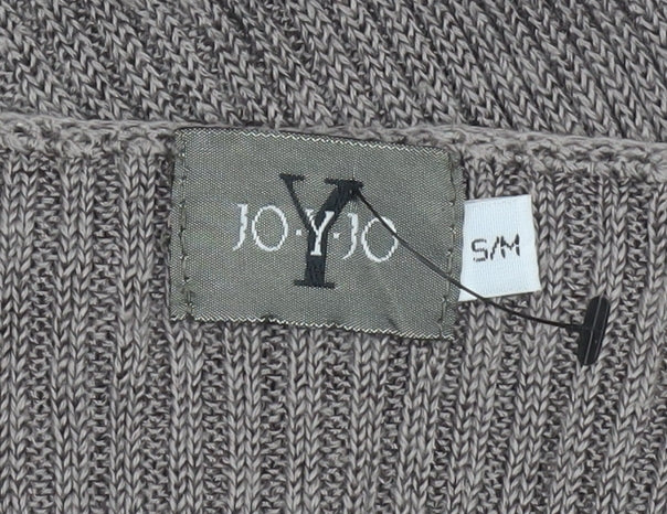 Womens UK Size SM JO-Y-JO Brown Basic T-Shirt