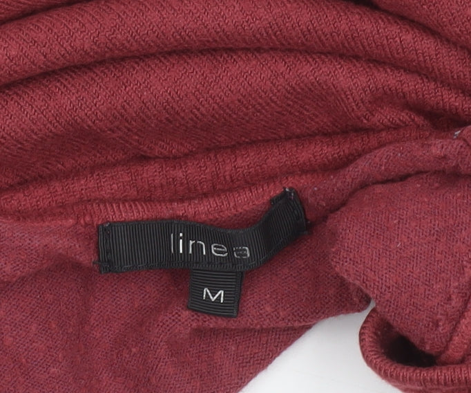 Womens UK Size M Linea Red Pullover Jumper