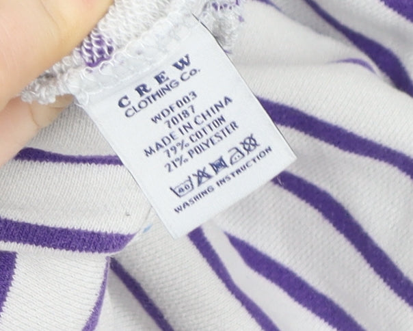 Womens UK Size 12 Crew Clothing Co. White Pullover Sweatshirt