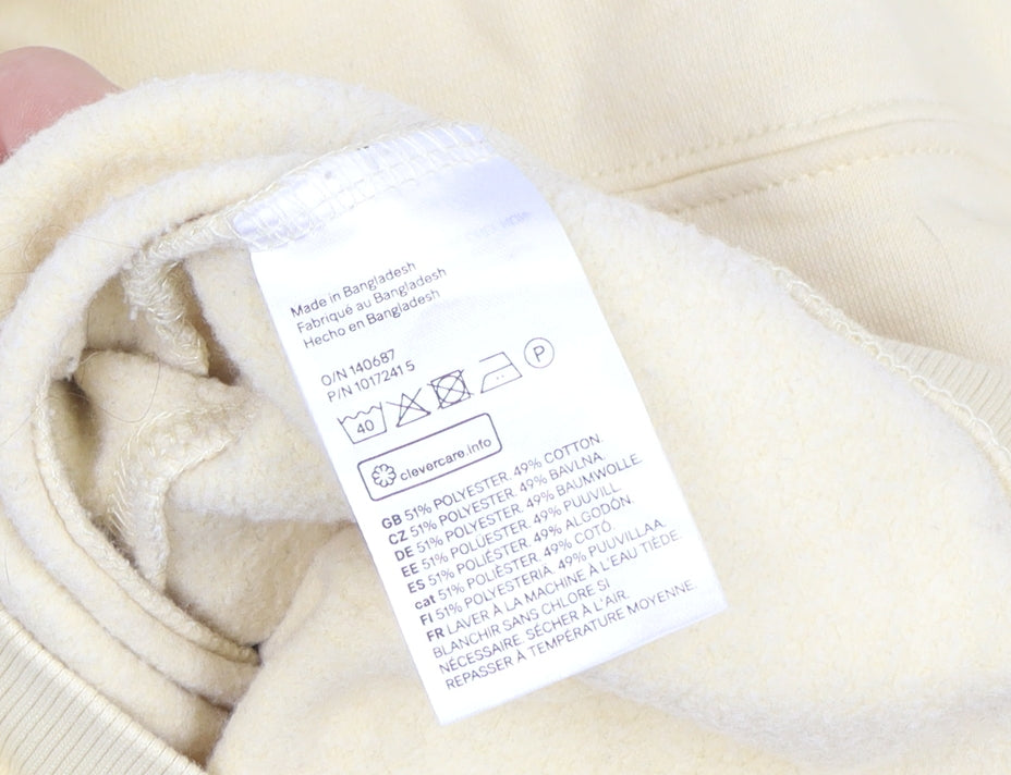 Womens UK Size M H&M Beige Pullover Sweatshirt