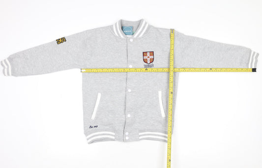 University of Cambridge Grey Girls 9-10 Years Button Cardigan Sweatshirt