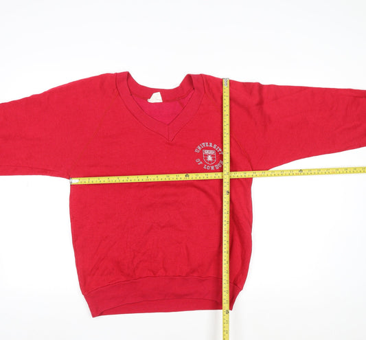 Womens UK Size L Probert Red Pullover Sweatshirt