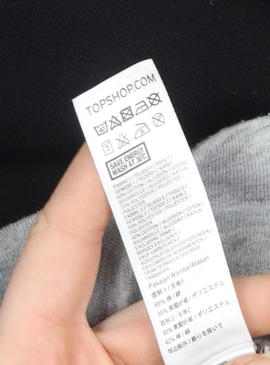 Womens UK Size 10 Topshop Multicoloured Pullover Sweatshirt
