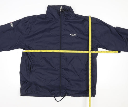 Unisex Adults UK Size L B&C Collection Blue Windbreaker Coat