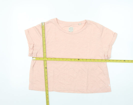 Womens UK Size 12 Jack Wills Pink Basic T-Shirt