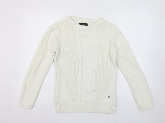 Womens UK Size S Diesel Ivory Pullover Jumper