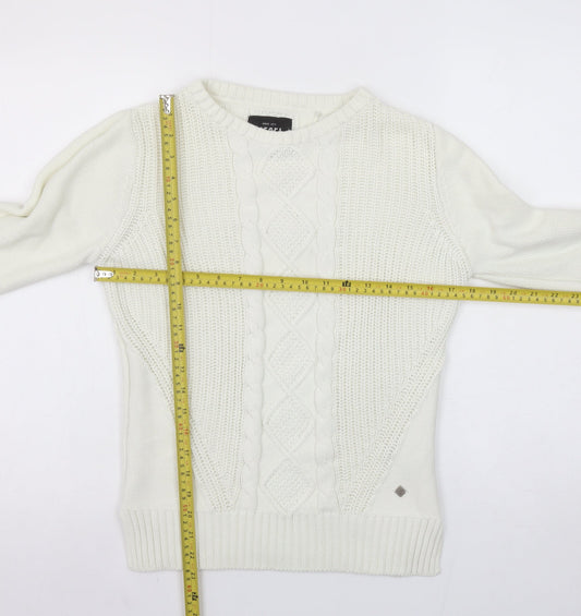 Womens UK Size S Diesel Ivory Pullover Jumper