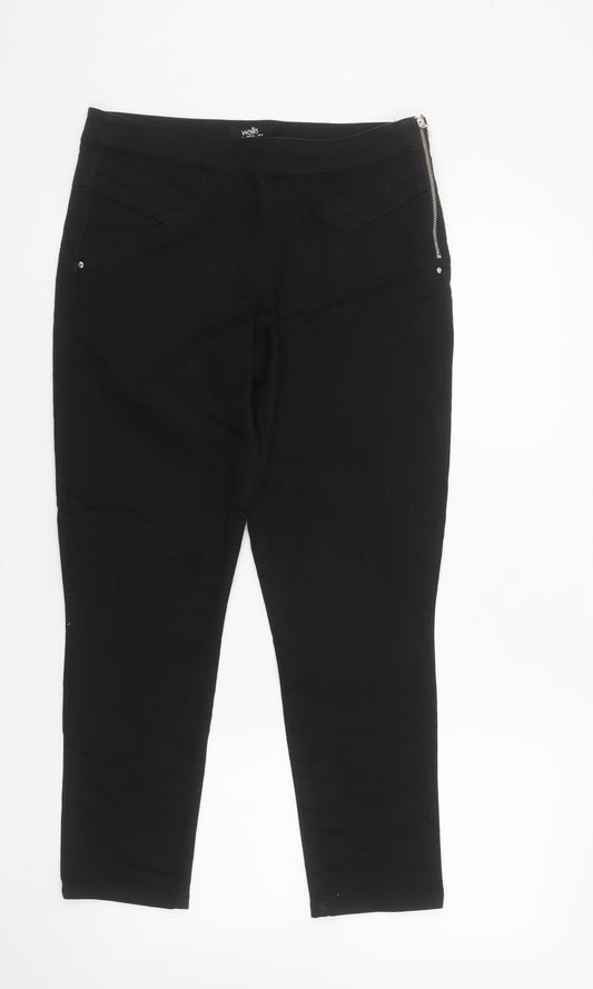 Womens UK Size 10 Wallis Slim Fit Jegging Black Trousers