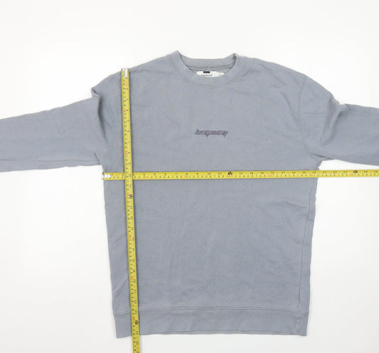 Mens UK Size XS Topman Grey Pullover Sweatshirt