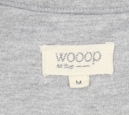 Womens UK Size M Woop Grey Pullover Sweatshirt