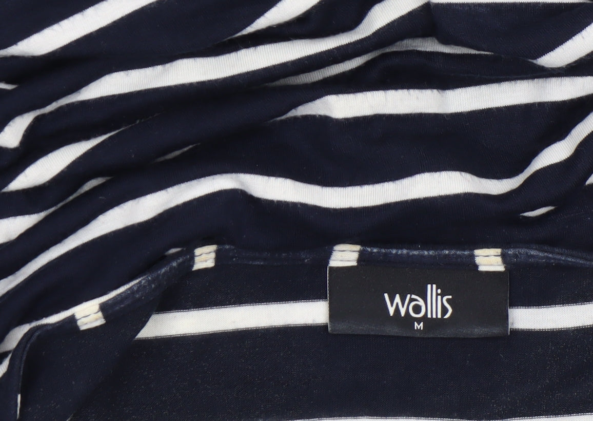 Womens UK Size M Wallis Blue Basic T-Shirt