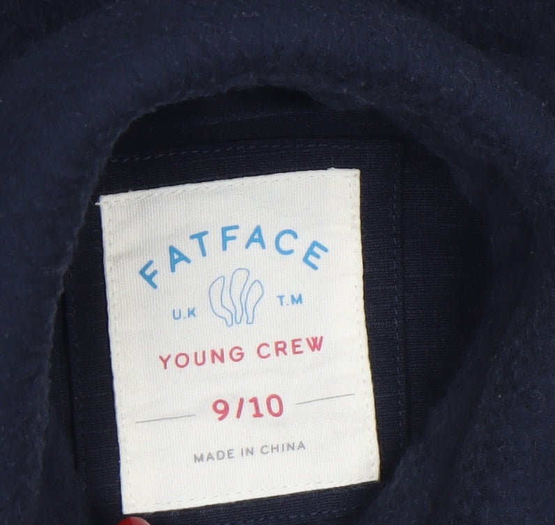 Boys UK Size 9-10 Years FatFace Blue Shirt Jacket