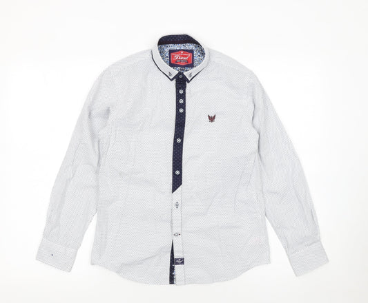 Boys UK Size 11-12 Years Diesel White Basic Button-Up