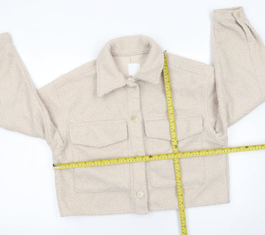 Womens UK Size 12 H&M Beige Basic Jacket