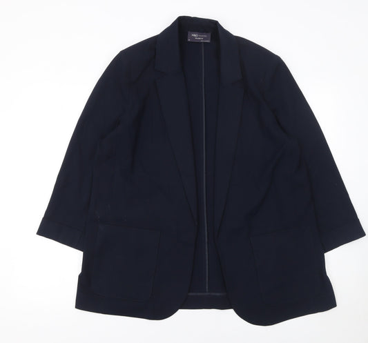 Womens UK Size 16 Marks and Spencer Regular Blue Blazer