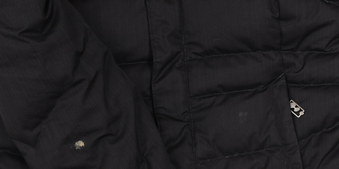 Womens UK Size XS Wedze Black Puffer Jacket