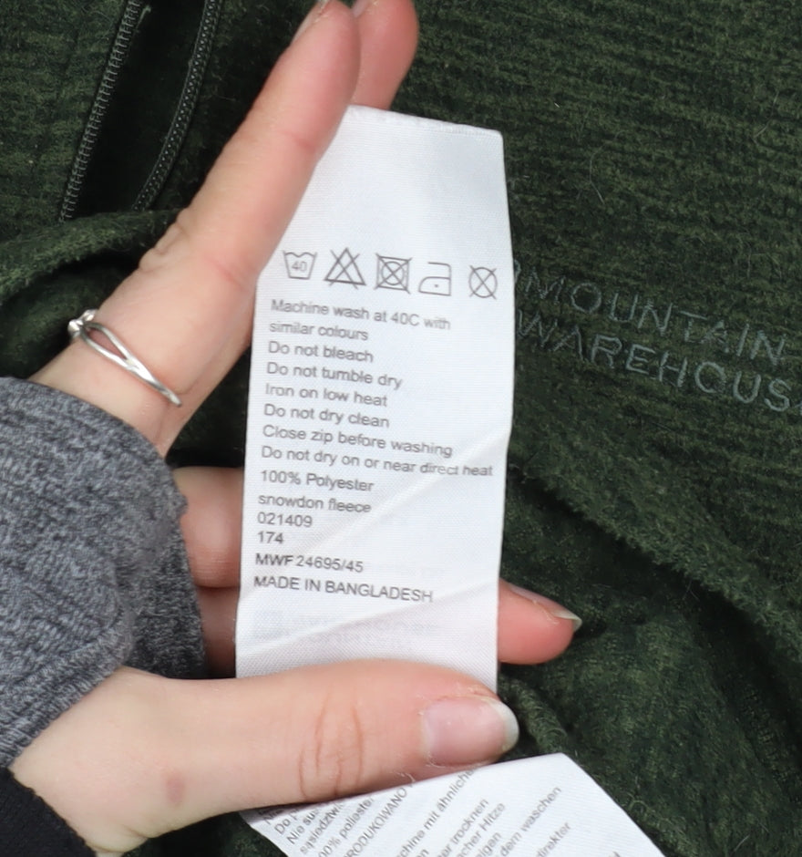 Mens UK Size S Mountain Warehouse Green Pullover Sweatshirt