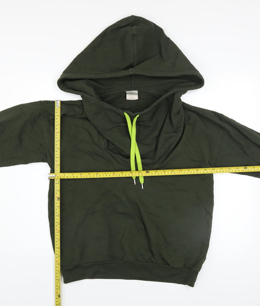 Womens UK Size M WeSC Green Pullover Hoodie