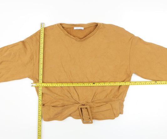 Womens UK Size S Zara Brown Pullover Sweatshirt