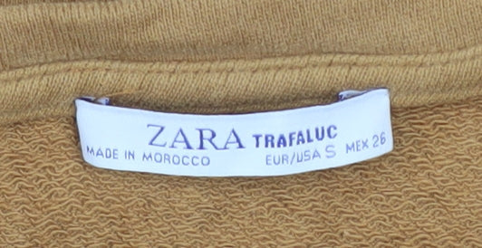 Womens UK Size S Zara Brown Pullover Sweatshirt