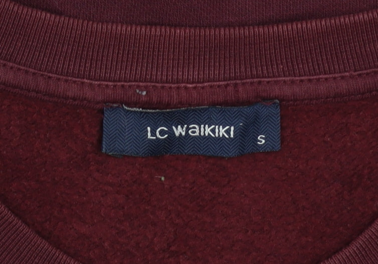 Mens UK Size S LC Waikiki Red Pullover Sweatshirt
